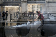 NEWS - Coronavirus: No Green Pass Proteste in Rom