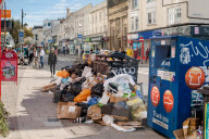 Garbage fills the streets as Brighton refuse strike continues.
