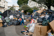 Garbage fills the streets as Brighton refuse strike continues.