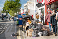 Garbage fills the streets as Brighton refuse strike continues.