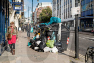 Garbage fills the streets as Brighton refuse strike continues.