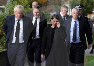 Boris Johnson and Priti Patel pay respects to Sir David Amess