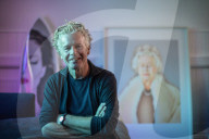Artist Chris Levine at his studio, Shedfield, Hampshire, UK.