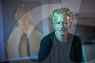 Artist Chris Levine at his studio, Shedfield, Hampshire, UK.