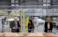 Boris Johnson and Liz Truss visit GKN Aerospace
