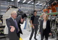 Boris Johnson and Liz Truss visit GKN Aerospace