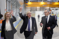 Boris Johnson and Liz Truss visit GKN Aerospace