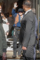 Johnny Depp leaving his hotel in Rome during Rome Film Festival 2021