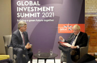 Prime Minister Boris Johnson at the Global Investment Summit