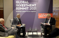 Prime Minister Boris Johnson at the Global Investment Summit