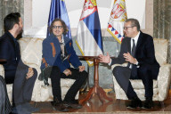 PEOPLE - Johnny Depp trifft Aleksandar Vucic in Belgrad