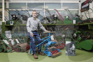 Welcome to my micro museum. Brian Radam - British Lawnmower Museum - Southport