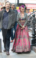 PEOPLE -  Auf dem Filmset von "And Just Like That" in NYC