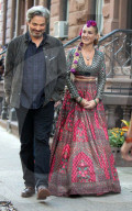 PEOPLE -  Auf dem Filmset von "And Just Like That" in NYC