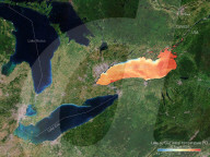 Lake Ontario temperature in 