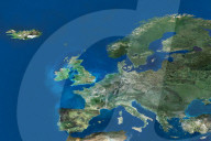 Europe seen by ERS satellite in 