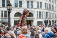 Giant Amal Puppet At St. Paul's