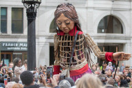 Giant Amal Puppet At St. Paul's