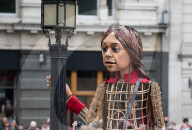 Giant Amal Puppet At St. Paul's