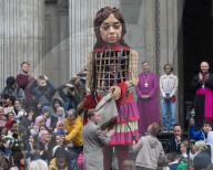 Giant Amal Puppet At St. Paul's