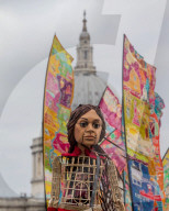 Giant Amal Puppet At St. Paul's