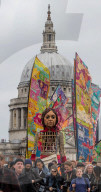 Giant Amal Puppet At St. Paul's