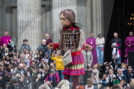 Giant Amal Puppet At St. Paul's