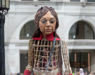Giant Amal Puppet At St. Paul's