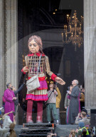 Giant Amal Puppet At St. Paul's