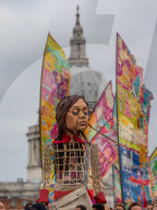 Giant Amal Puppet At St. Paul's