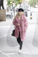 Laura Whitmore at arriving BBC, New Broadcasting House, London.