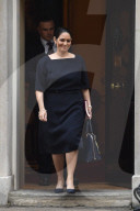 Cabinet arrivals before the Budget today.