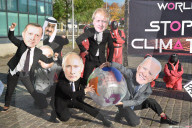 Activists begin Squid Game protest at COP26.