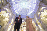Boris Johnson and Priti Patel visit Neasden Temple