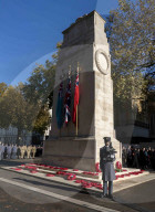 A service at the Cenotaph to commemoration  Armistice Day and to remember Walter Tull, one of the first Black British officers of The Great War.