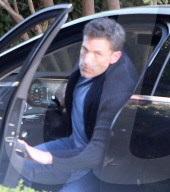 PREMIUM EXCLUSIVE Ben Affleck Mean Mugs The Cameras After Returning Home From 'Hypnotic' Film Set