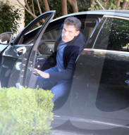 PREMIUM EXCLUSIVE Ben Affleck Mean Mugs The Cameras After Returning Home From 'Hypnotic' Film Set