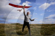 Gliders in Lancashire: model aircraft enthusiasts.
Guardian photojournalist Christopher Thomond spent some time with model aircraft enthusiasts who were launching their slope-soaring gliders off the hillside at Nick of Pendle.
