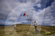 Gliders in Lancashire: model aircraft enthusiasts.
Guardian photojournalist Christopher Thomond spent some time with model aircraft enthusiasts who were launching their slope-soaring gliders off the hillside at Nick of Pendle.