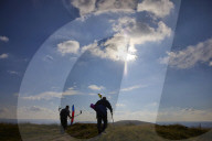 Gliders in Lancashire: model aircraft enthusiasts.
Guardian photojournalist Christopher Thomond spent some time with model aircraft enthusiasts who were launching their slope-soaring gliders off the hillside at Nick of Pendle.