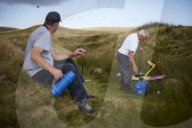 Gliders in Lancashire: model aircraft enthusiasts.
Guardian photojournalist Christopher Thomond spent some time with model aircraft enthusiasts who were launching their slope-soaring gliders off the hillside at Nick of Pendle.