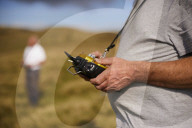 Gliders in Lancashire: model aircraft enthusiasts.
Guardian photojournalist Christopher Thomond spent some time with model aircraft enthusiasts who were launching their slope-soaring gliders off the hillside at Nick of Pendle.