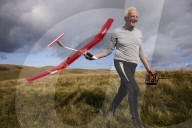 Gliders in Lancashire: model aircraft enthusiasts.
Guardian photojournalist Christopher Thomond spent some time with model aircraft enthusiasts who were launching their slope-soaring gliders off the hillside at Nick of Pendle.