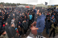 Migrants on Belarusian-Polish border