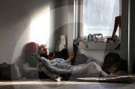 Migrants on Belarusian-Polish border
