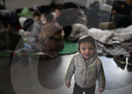 Migrants on Belarusian-Polish border