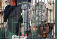 Migrants on Belarusian-Polish border
