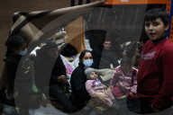 Migrants at Bruzgi Transport and Logistics Centre on Belarus-Poland border