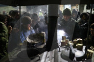 Migrants at Bruzgi Transport and Logistics Centre on Belarus-Poland border