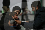 Migrants at Bruzgi Transport and Logistics Centre on Belarus-Poland border